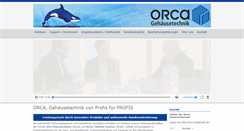 Desktop Screenshot of orca-gehaeuse.de